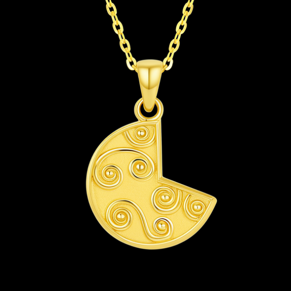 黄金吊坠设计图