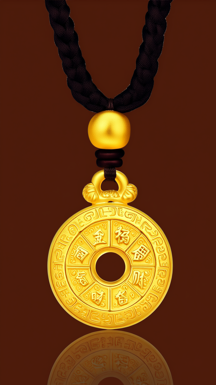黄金招财吊坠图片 黄金招财吊坠图片