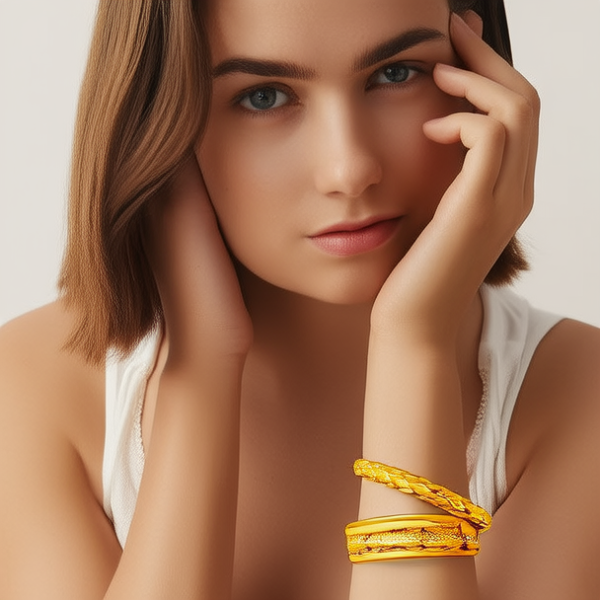 黄金手链款式图片