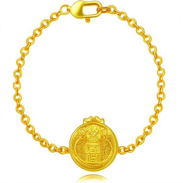 黄金项链手链图片