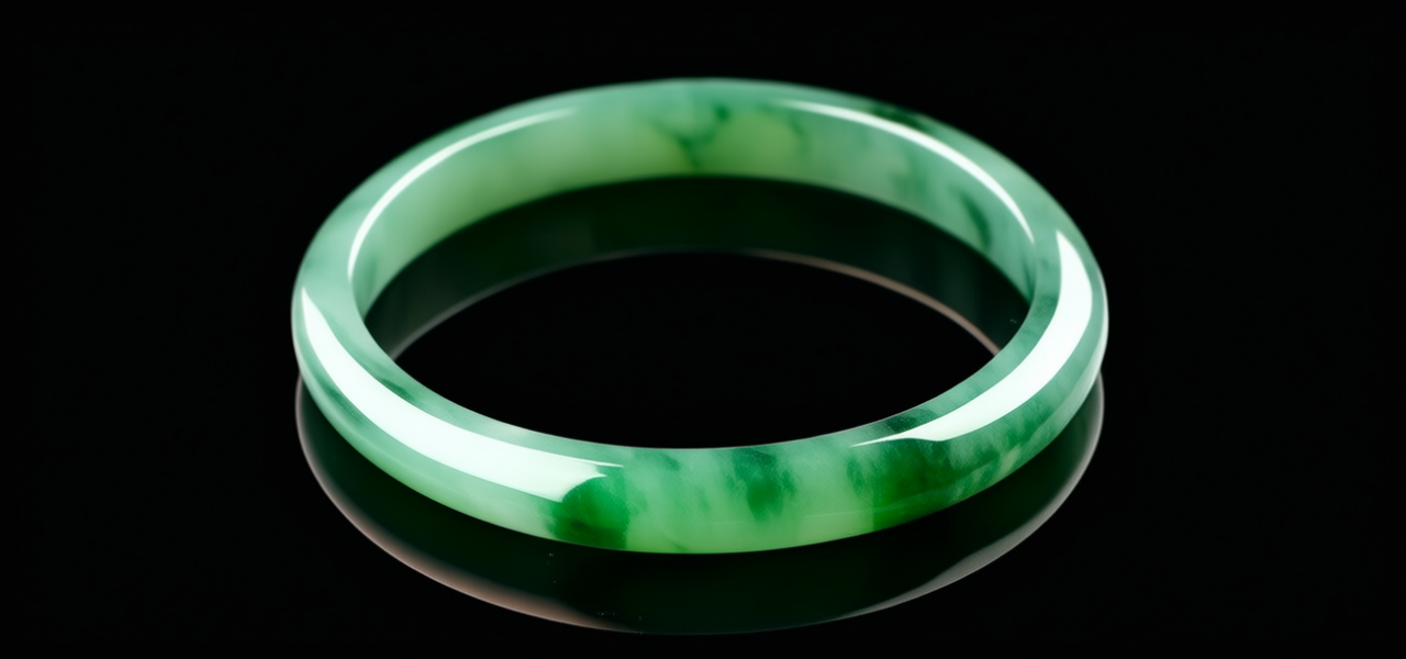 金包翡翠手镯图片