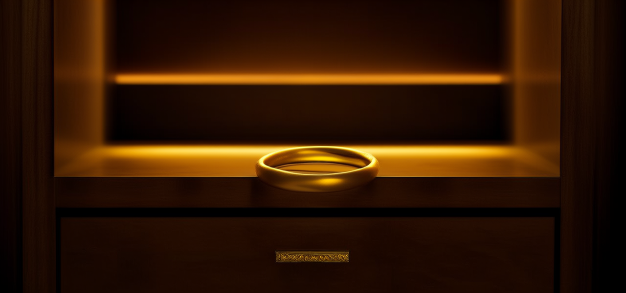 黄金手镯柜台图片