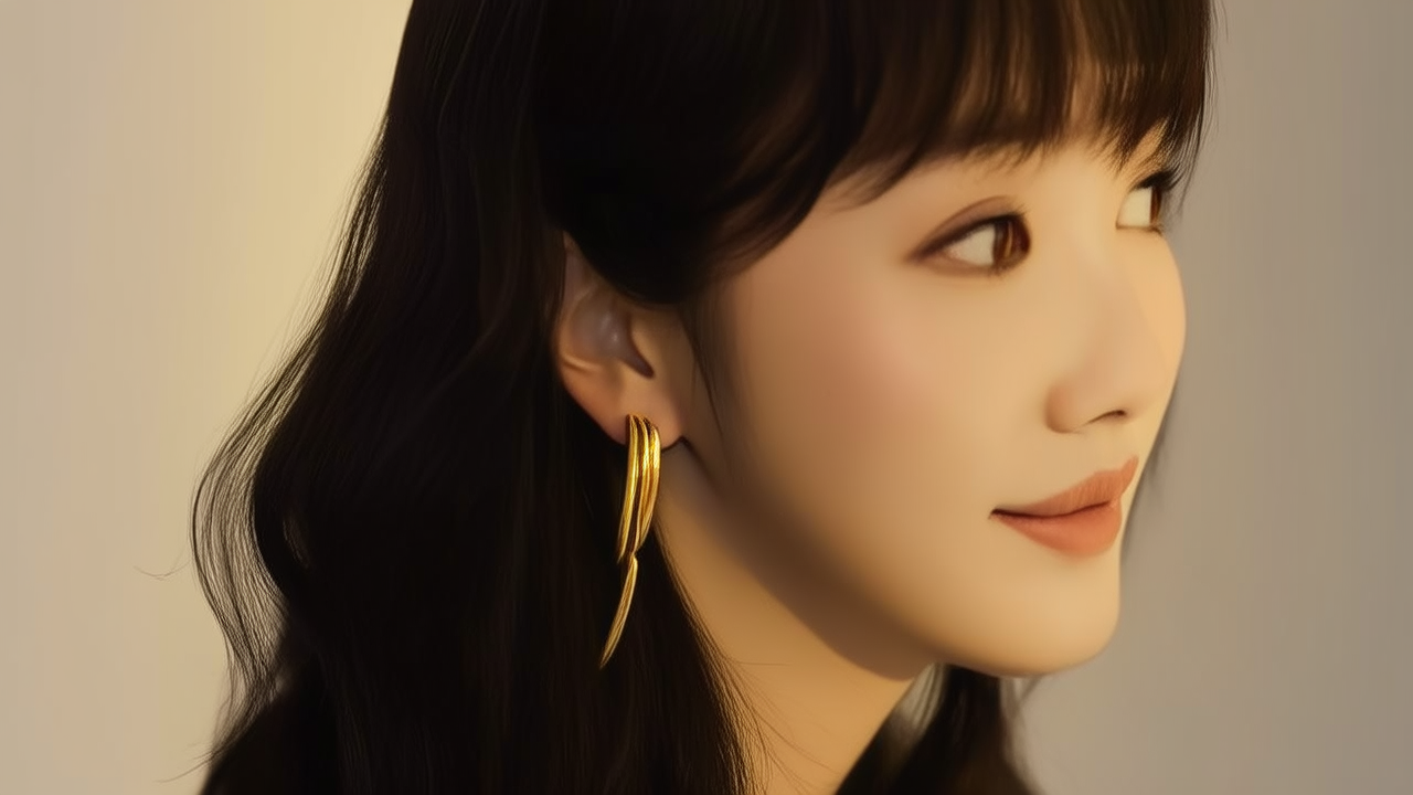 黄金耳环图片真实 黄金耳环图片真实