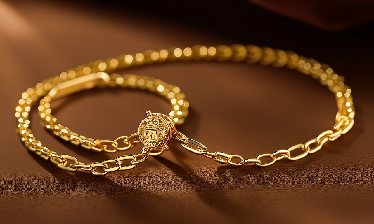 28克金项链图片