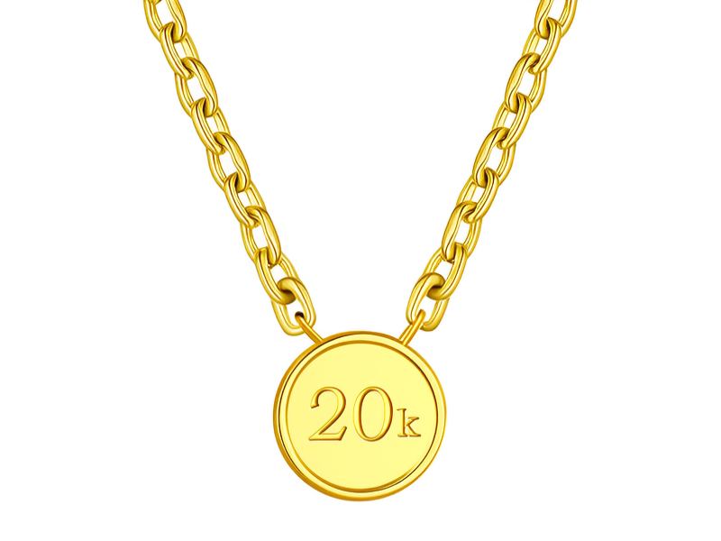 20克黄金链子图片