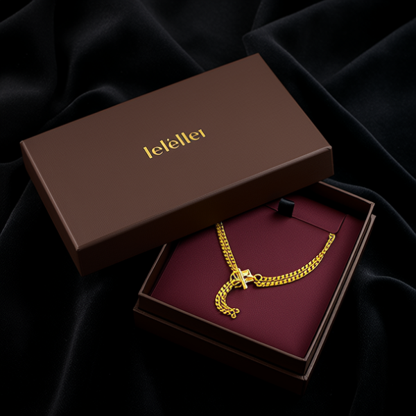 黄金项链包装盒图片