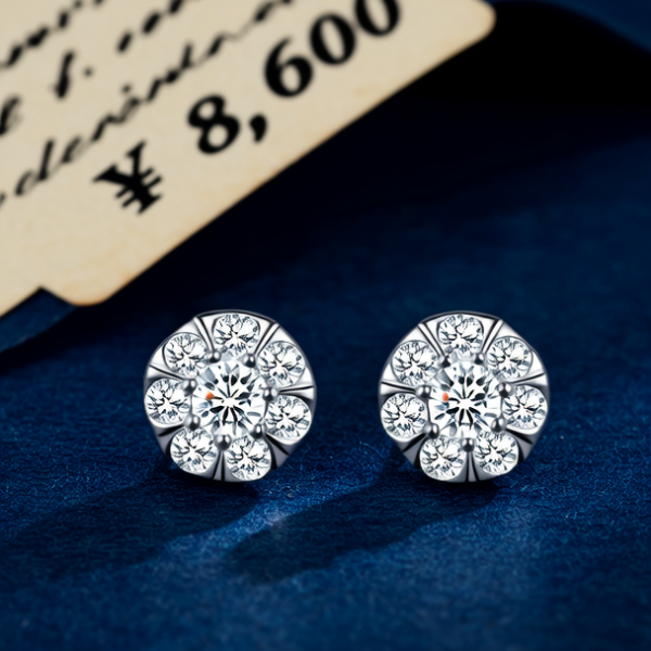 白金耳钉图片和价钱 白金耳钉图片和价钱