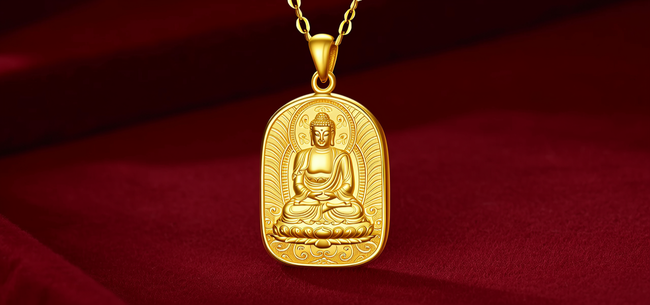 金项链佛像吊坠图片