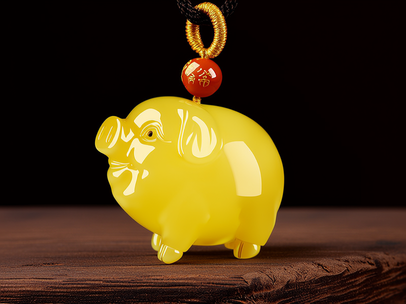 黄金吊坠猪的图片大全