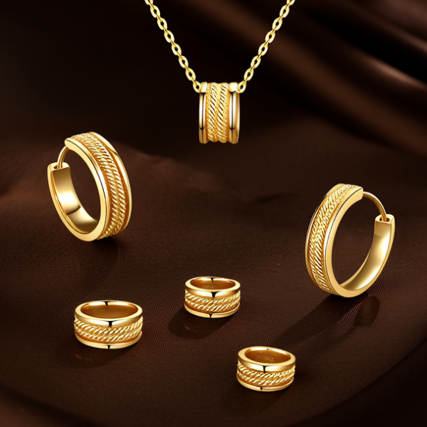 黄金首饰一套高清图片