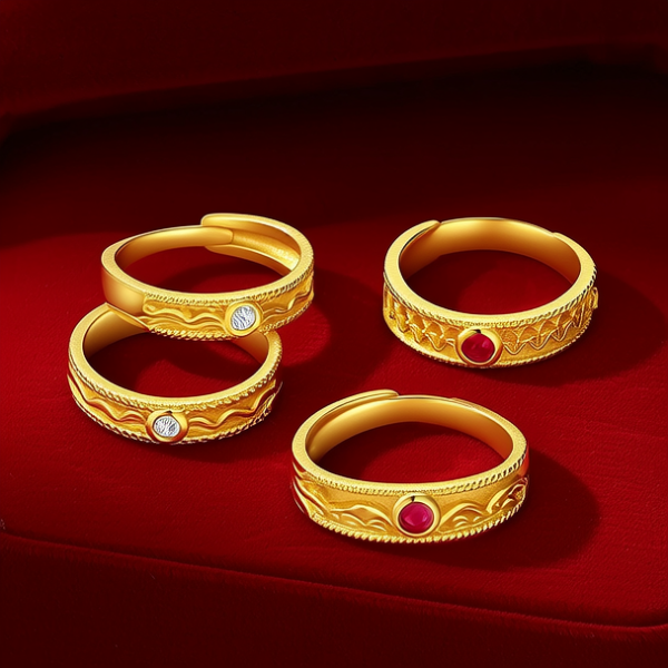 黄金女款戒指图片大全