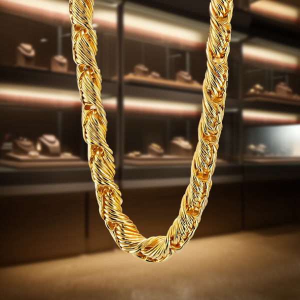 不容易断的金项链图片